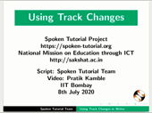 Using Track changes