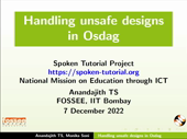 Handling unsafe designs in Osdag - thumb