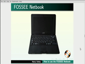 How to use FOSSEE Netbook - thumb