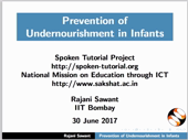 Prevention of Undernutrition in Infants - thumb