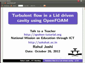 Turbulent Flow in a Lid driven Cavity - thumb