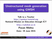 Unstructured mesh generation using Gmsh - thumb