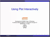 Using the plot command interactively - thumb