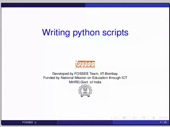 Writing python scripts - thumb