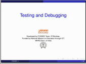 Testing and debugging - thumb