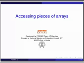 Accessing parts of arrays - thumb