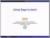 Using sage to teach - thumb