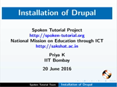 Installation of Drupal - thumb