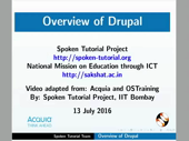 Overview of Drupal