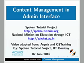Content Management in Admin Interface - thumb