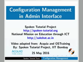 Configuration Management in Admin Interface - thumb