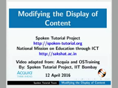 Modifying the Display of Content - thumb