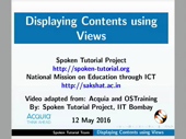 Displaying Contents using Views - thumb