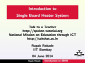 Introduction to Single Board Heater System - thumb