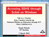 Accessing SBHS through Scilab on Windows - thumb