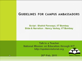 Guidelines for a Campus Ambassador - thumb