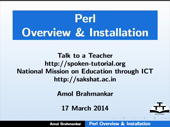 Overview and Installation of PERL - thumb