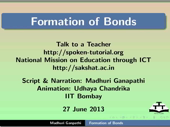 Formation of Bonds - thumb