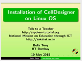 Installation of CellDesigner on Linux - thumb