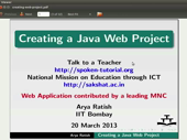 Creating a Java web project - thumb