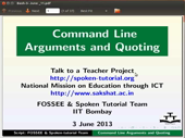 Command Line arguments and Quoting - thumb