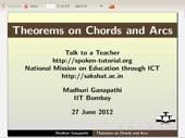Theorems on Chords and Arcs - thumb