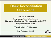 Bank Reconciliation - thumb