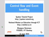 Control flow and Event handling - thumb