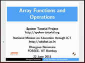 Array Functions and Operations - thumb