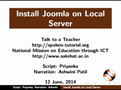 Installing Joomla on a local server - thumb