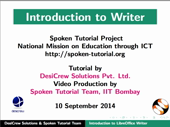 Introduction to LibreOffice Writer - thumb