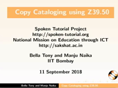 Copy cataloging using Z39.50