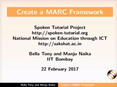 Create MARC framework - thumb