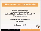 Create a SuperLibrarian - thumb