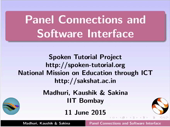 Panel connections and software interface - thumb