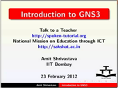 Introduction to GNS3
