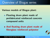 Overview of Biogas Plant series