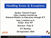 Handling Errors and Exceptions - thumb