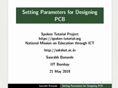Setting Parameters for PCB designing - thumb