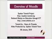 Overview of Moodle