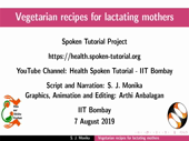 Vegetarian recipes for lactating mothers - thumb