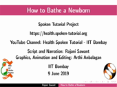 How to bathe a newborn - thumb