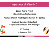Importance of Vitamin C - thumb