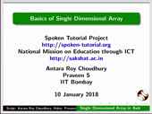 Basics of Single Dimensional Array in awk - thumb