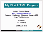 My first HTML program - thumb