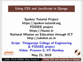 Using CSS and JavaScript in Django - thumb