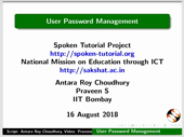User Password Management - thumb