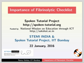 Importance of Fibrinolytic Checklist - thumb