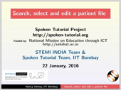 Search, select and edit a patient file - thumb