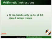 Arithmetic Instructions - thumb